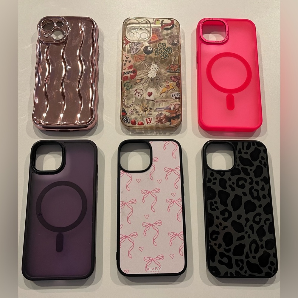 Lot of 6 iPhone 13 or 14 phone cases